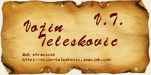 Vojin Telesković vizit kartica